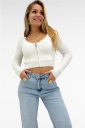 cardigan crop con cerniera molly